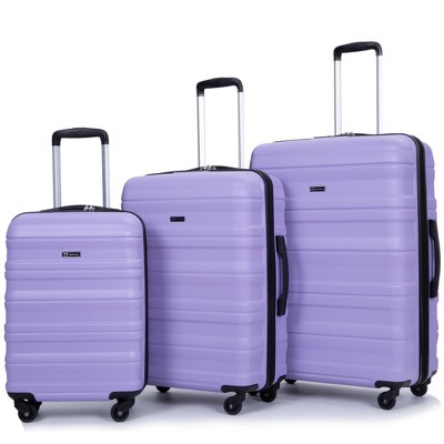 Wooakway Luggage Sets 3 Piece With Spinner Wheels PC Lightweight Carry On Travel Suitcase With TSA Lock Spinner Wheels