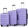 Whisen 3-Piece Set(21/25/29 in.) Hardshell Lightweight Suitcase Luggage Sets with TSA Lock and Two Hooks - 2 of 4