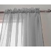 RT Designer Collection Celine Sheer Luxurious Modern Design Curtain Panel 54" x 84" Silver - 4 of 4