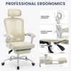 COZONY Ergonomic Office Chair with Adjustable Lumbar Support, Mesh Back & Footrest, Swivel Home Office Desk Chair for Gaming, Study, Work - 4 of 4