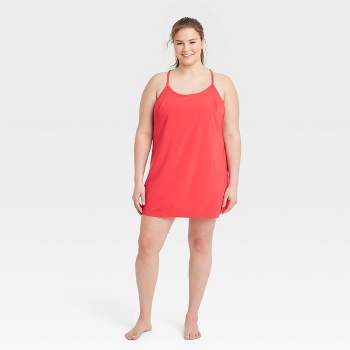 90 Degree By Reflex Womens Lux Dress With Built-in Bra And Shorts - Racing  Red - Small : Target