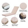 2PCS Set Outdoor Lounge Chair Cushion Replacement Patio Funiture Seat Cushion Chaise Lounge Cushion - 2 of 4