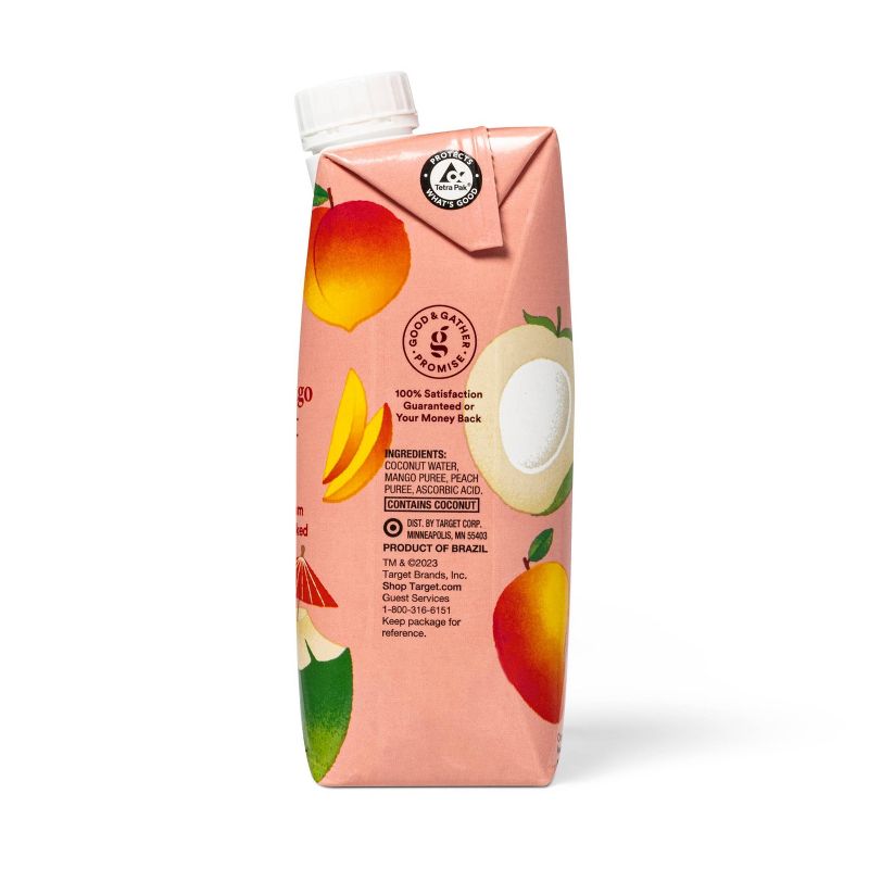 Peach Mango Coconut Water - 500ml Carton - Good &#38; Gather&#8482;, 4 of 7