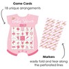 Big Dot of Happiness Little Princess Crown - Picture Bingo Cards and Markers - Pink and Gold Princess Baby Shower Shaped Bingo Game - Set of 18 - 2 of 4