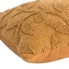 HomeRoots 14" X 26" Pumpkin Cotton Lumbar Throw Pillow With Texture - 4 of 4