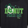 Women's - Disney - Donut Pinch Me Lightweight French Terry Wide Neck Long Sleeve Shirt - 2 of 4