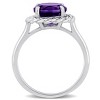 EVERLY JEWELRY | Multiple-color option in Silver Cocktail Ring with Multiple color gemstone Options. - 4 of 4