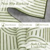 Modern Washable Area Rug, Geometric Pattern Rug, Non-Slip Backing, Low Pile Stain Resistant Living Room Rug - 4 of 4