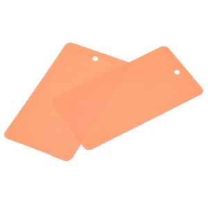 Unique Bargains Blank Waterproof Outdoor Eyelet Hole Plastic Shipping Tags 100 Pcs - 1 of 4