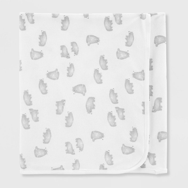 Carter&#39;s Just One You&#174; Baby Bear Hooded Bath Towel - Gray, 3 of 5