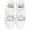 Unique Bargains Pearl Square with Detachable Clip Shoe Accessories Silver Tone White 2 Pcs - 3 of 4
