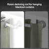White Industrial Curtain Rods 48 to 84 Inch 1 Inch Diameter Blackout Wrap Around Adjustable Heavy Duty Window Drapery Rods - 4 of 4