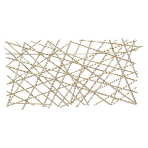 Cheung's Polaris Rectangle Linear Metal Abstract Wall Art - Gold 6089GD - 1 of 4