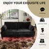 MOONMISS chenille 2-seater wood-legged sofa with LED light, USB charging port and storage bag Living room Bedroom Study room - 4 of 4