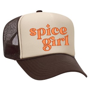 Simply Sage Market Spice Girl Embroidered Foam Trucker Hat - 1 of 3