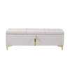 CAVINAS Elegant Upholstered Storage Ottoman Bench for Bedroom,47.2" Storage Bench with Metal Legs,Ottoman for Living Room,Entryway - 4 of 4