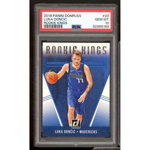 Luka Doncic Rookie Card 2018-19 Panini Donruss Rookie Kings #20 PSA 10 - 1 of 2