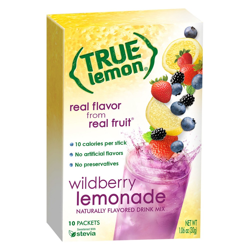 UPC 810979007395 product image for True Lemon Wildberry Lemonade - 10ct/1.06oz Sticks | upcitemdb.com