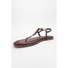 Marea - Burgundy Leather Flat Sandal (Women) | Forever & Always Shoes - 3 of 4