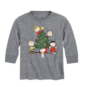 Boys' - Peanuts - Happy Holidays Long Sleeve Graphic T-Shirt - 1 of 4