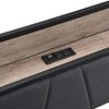 NicBex Full/Queen Upholstered Bed Frame with Storage Headboard and Charging Station,No Box Spring Needed,Easy Assembly,Beige/Gray/Black+Brown - 3 of 4