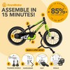 RoyalBaby Rocket Outdoor Children's Bicycle Sporty BMX-Style Kid Bike with Training Wheels, Reflectors, and Adjustable Seat - 4 of 4