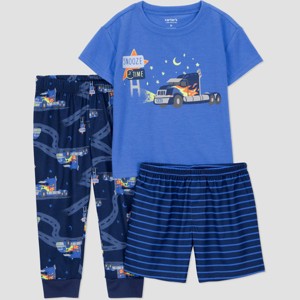 Carter's Just One You® Toddler Boys' 3pc Short Sleeve Pajama Set - 1 of 3