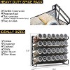 Attop 28-Pack Black Spice Rack Organizer Set – 386 Labels, Chalk Marker, Funnel, 13.4"×10.8" for Cabinets/Countertops/Pantries - 3 of 4