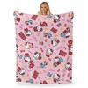 Sanrio Hello Kitty Hello Love Silk Touch Throw Blanket 50x60 Inches - 2 of 4