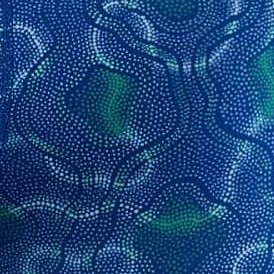 stippled blue waves