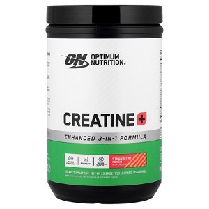 Optimum Nutrition Creatine+, Strawberry Peach, 1.58 lb (720 g) - 1 of 3