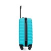 NAYSAYE 20 Inch Carry On Luggage Lightweight ABS Spinner Suitcase with Adjustable Handle for Air Travel, Turquoise, 14.57"*9.06"*21.65" - 4 of 4