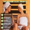 Real Relax 2 Person Low EMF FAR Infrared Saunas for Home,Canadian Hemlock Wood Sauna with 9 Chromo Therapy Lights,Bluetooth Speakers for Home & Gym - 4 of 4