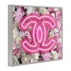 Stupell Industries Pink Neon Glam Flowers, 11" x 14" - 3 of 4