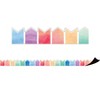 Teacher Created Resources® Watercolor Pennants Magnetic Border, 24 Feet Per Pack, 2 Packs - 2 of 3