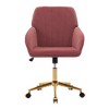 CAVINAS Ergonomic Office Chair, Adjustable Office Chair, Velvet Home Office Desk Chair, Desk Chair Comfy, Swivel Chair, Backrest Seat - 4 of 4