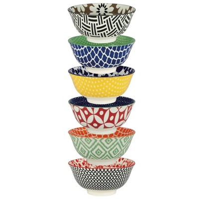 10oz 6pk Porcelain Chelsea Snack Bowls - Certified International