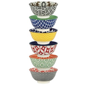 24oz 6pk Porcelain Soho Cereal Bowls - Certified International - 1 of 4