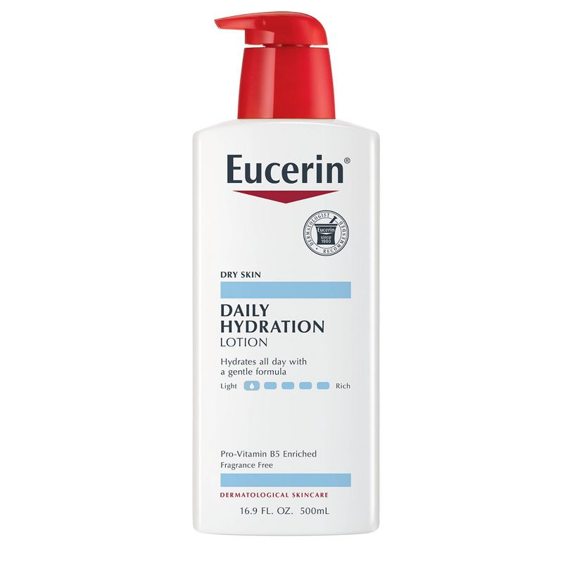 Eucerin Daily Hydration Unscented Body Lotion for Sensitive Dry Skin - 16.9 fl oz, 1 of 16