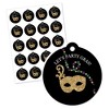 Big Dot of Happiness Mardi Gras - Masquerade Party Favor Gift Tags (Set of 20) - 2 of 4