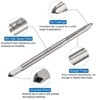 Unique Bargains High Speed Steel Metric Straight Flute Thread Tap and Titanium Coated Twist Drill Bit Set 4 Pcs - 3 of 4