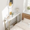 Entrance console table,side table behind sofa with charging station and metal legs,capacity of 110 pounds,easy to assemble - 4 of 4