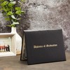 Juvale Award Certificate Holder, Folder & Cover for Letter Size Documents, Files & Graduation Diploma, Black Faux Leather - 2 of 4