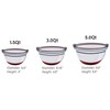 Gourmet Edge Stainless Steel Mixing Bowl Set For Home Kitchen (10 Piece) - 2 of 4