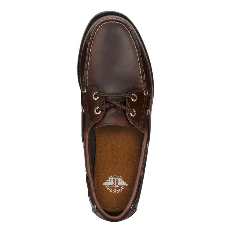 Dockers Mens Vargas Leather Casual Classic Boat Shoe, 3 of 9