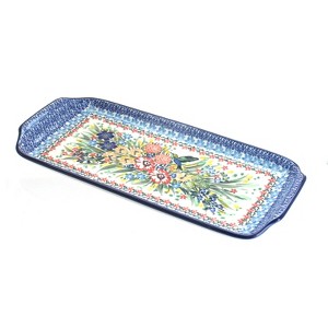 Blue Rose Polish Pottery 410 Ceramika Artystyczna Bread Tray - 1 of 1