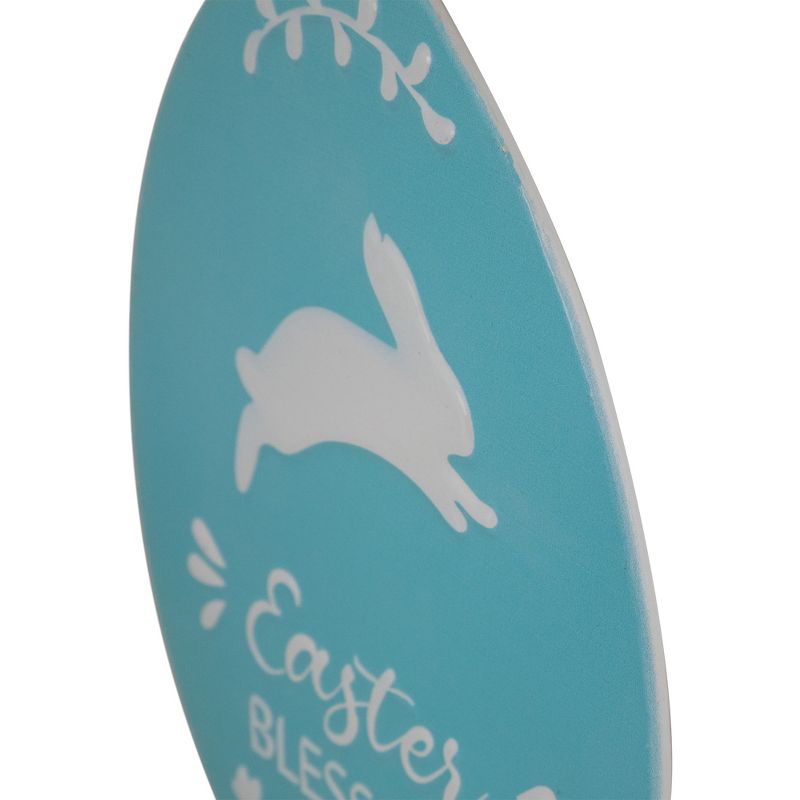 Northlight Easter Egg Metal Wall Signs - 9.75" - Blue and Pink - Set of 2, 5 of 7