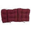 Blazing Needles, 20-inch by 42-inch Spun Polyester Solid Outdoor Tufted Chair Cushion - 2 of 2