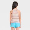 Girls' Ribbed Striped Tank Top - Cat & Jack™ - 2 of 3