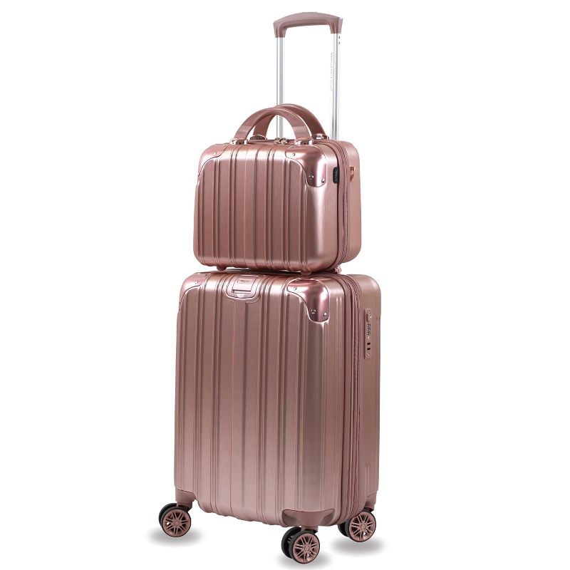 American Green Travel Melrose S 2-Piece TSA Anti-Theft Spinner Weekender Bag Luggage Sets, 1 of 11